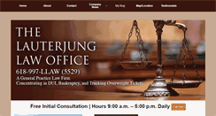 Desktop Screenshot of lauterjunglaw.com